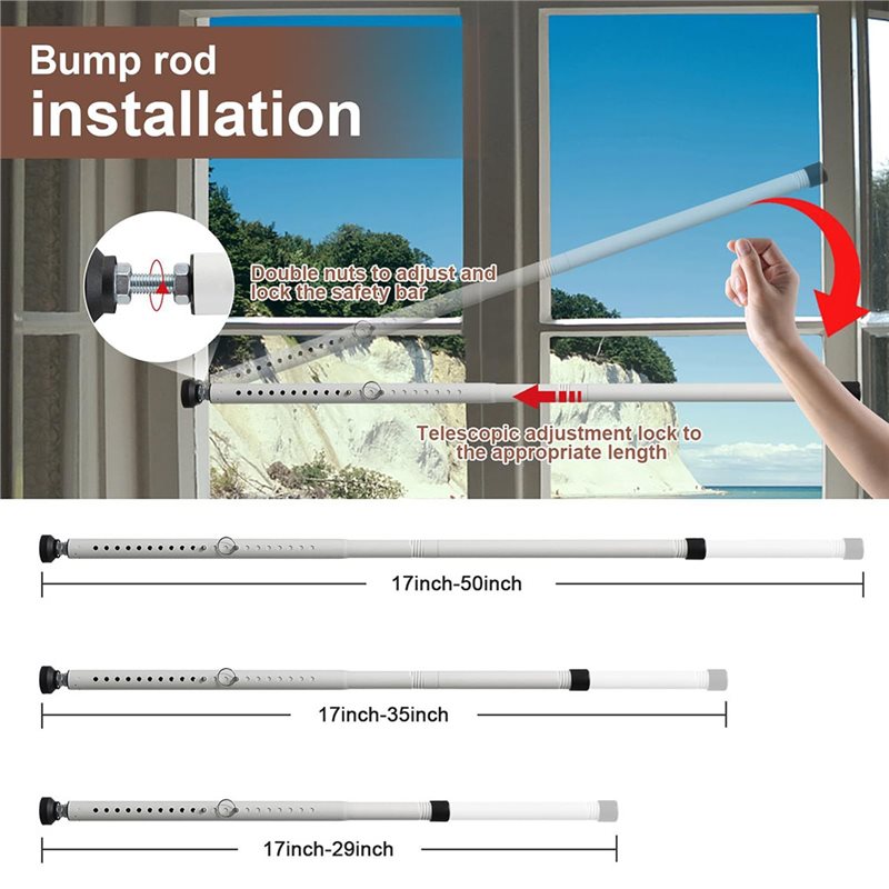 Home Security Tips - 【NOW SAVE】Sliding Door Security Lock Bar,