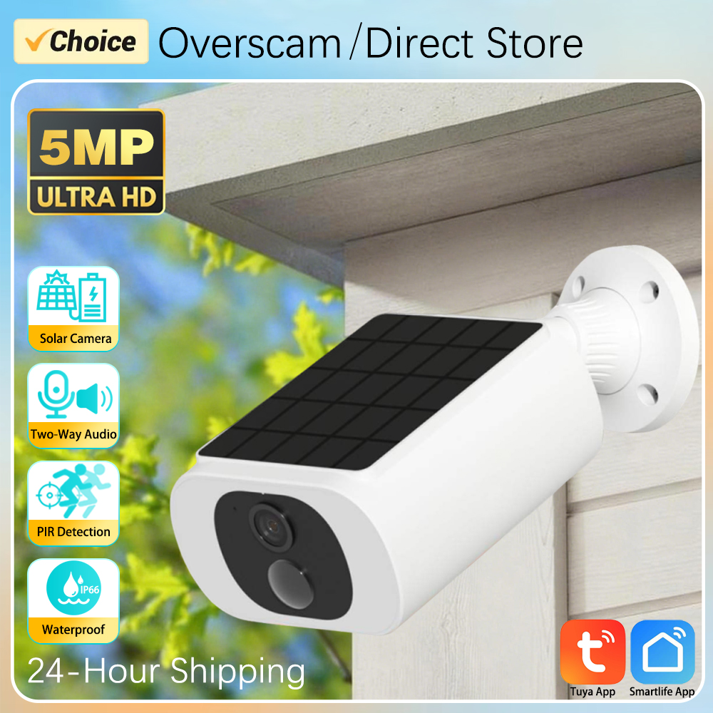 Camera Solar Wireless - 5MP Tuya Smartlife Outdoor Solar Battery
