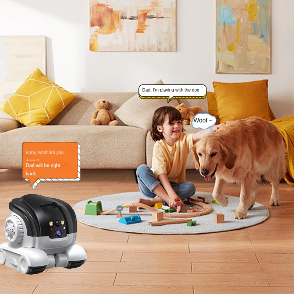 Home Security Robot Dog - 4MP V360Pro APP Dual Lens Cat/Dog