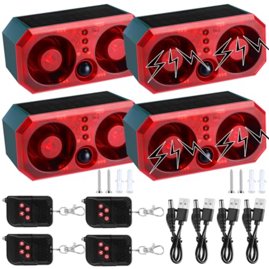 Barking Dog Alarm - Pcs Solar Outdoor Motion Sensor Alarm