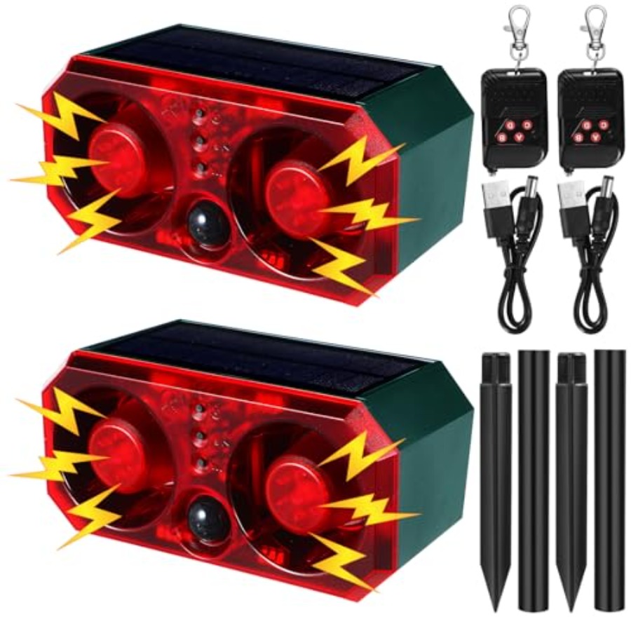 Barking Dog Alarm - Pcs Solar Outdoor Motion Sensor Alarm