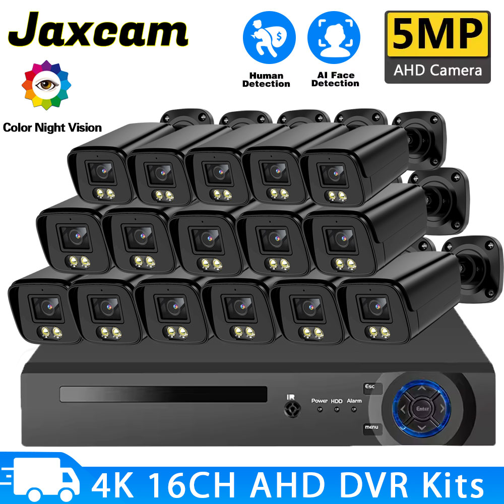 Home Security Video Cameras - 5MP 16PCS AHD Security Camera System