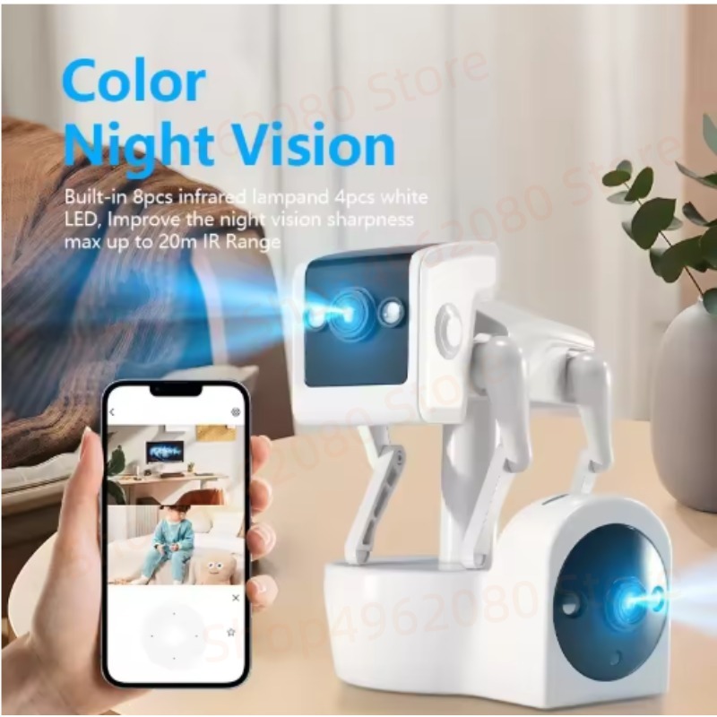 HD 4MP Dual Camera Wifi 355° B – обзор и цена Home Security Robot Dog