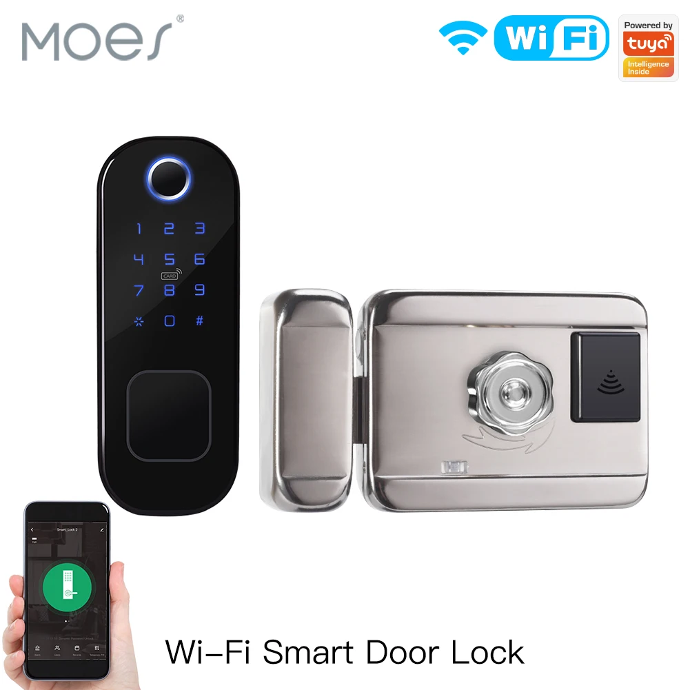MOES WiFi Tuya Smart Lock Door – обзор и цена Door Lock Smart Keypad