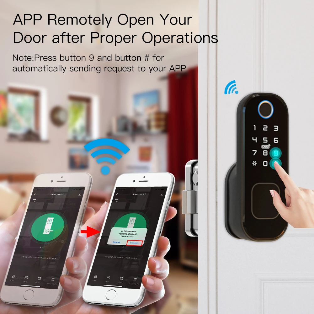 MOES WiFi Tuya Smart Lock Door – обзор и цена Door Lock Smart Keypad
