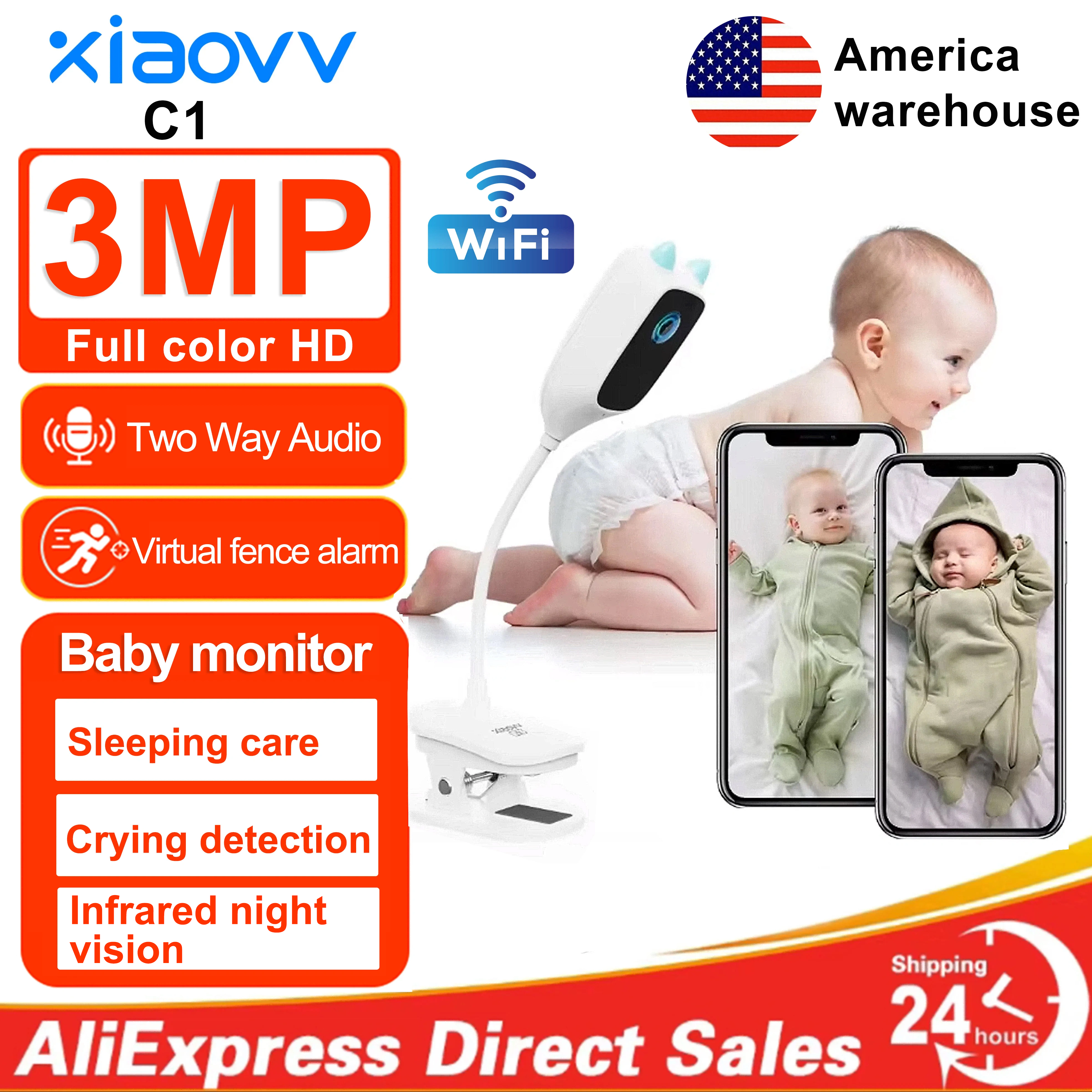 XIAOVV 3MP 2K 2.4GHz WiFi Indo – обзор и цена Home Security Video Cameras