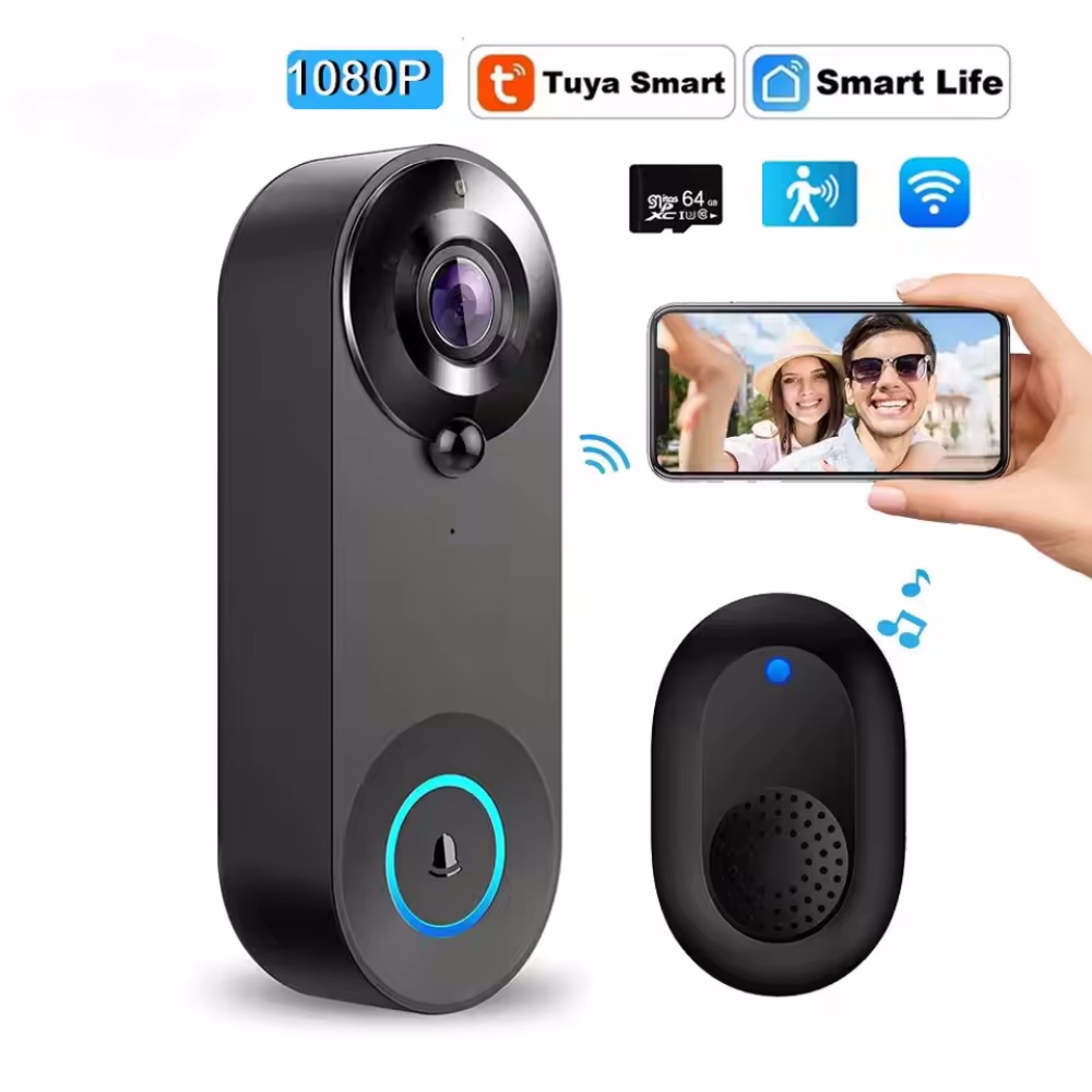 Tuya 1080P Wireless WIFI Doorb – обзор и цена Home Security Monitoring System