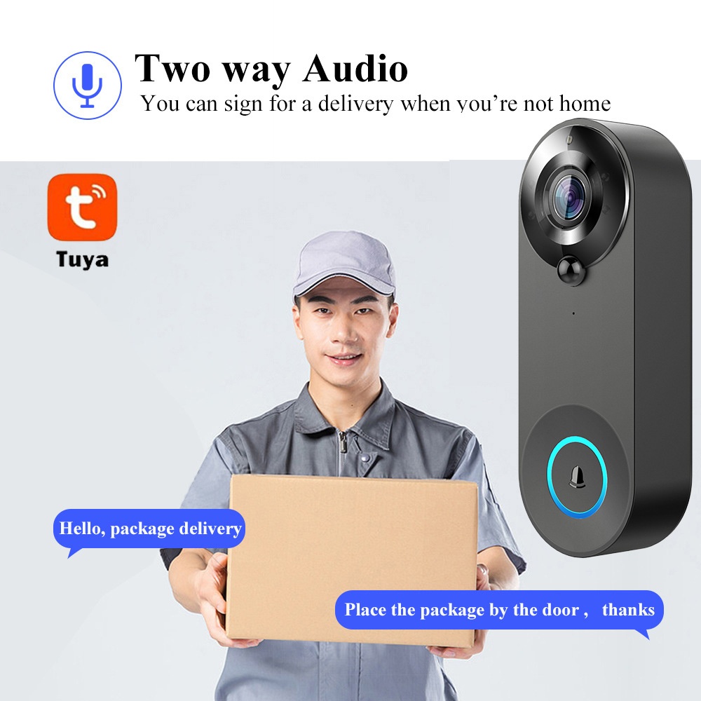 Tuya 1080P Wireless WIFI Doorb – обзор и цена Home Security Monitoring System