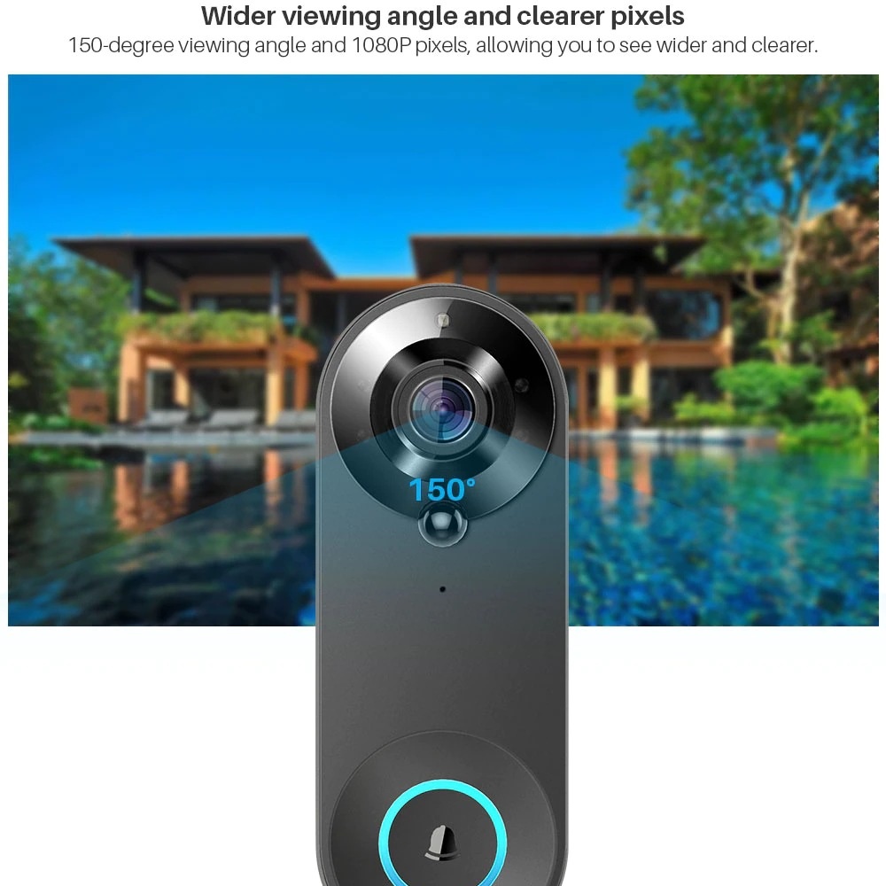 Tuya 1080P Wireless WIFI Doorb – обзор и цена Home Security Monitoring System