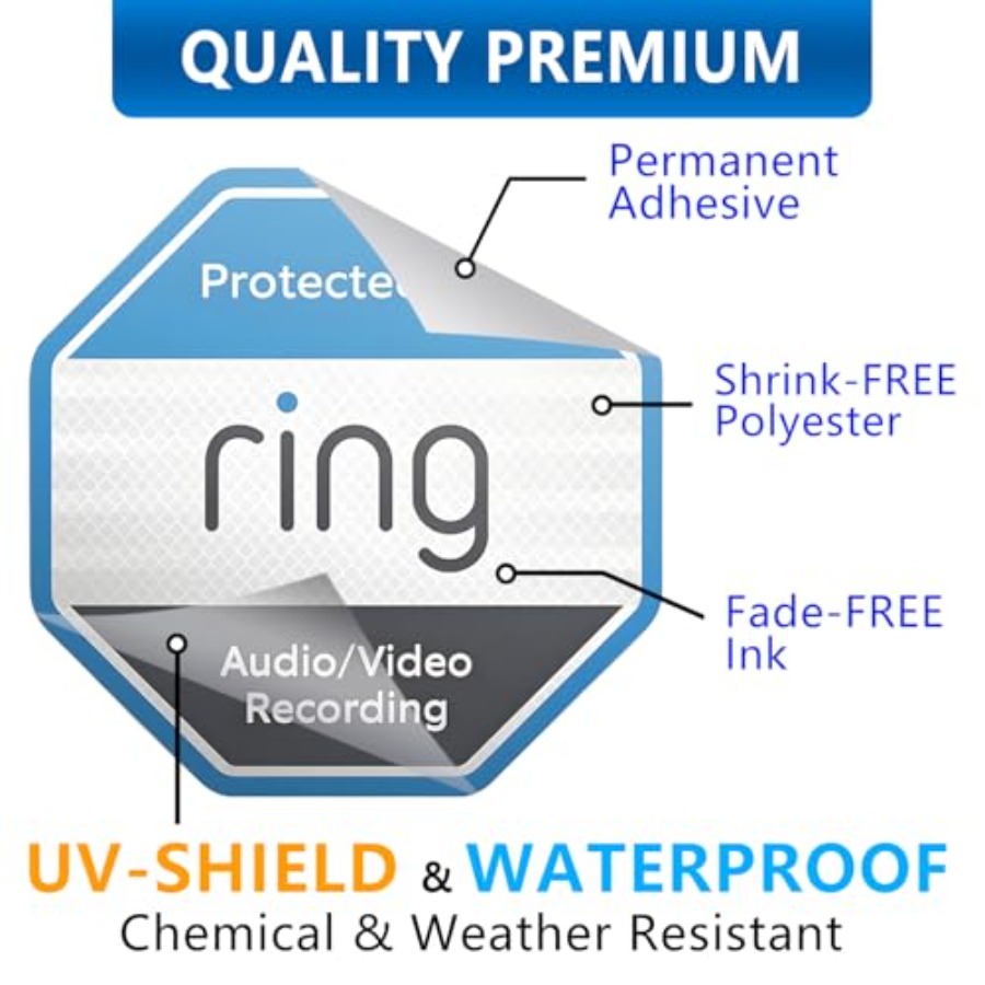 12 Pack Ring Security Stickers – обзор и цена Home Security For Windows
