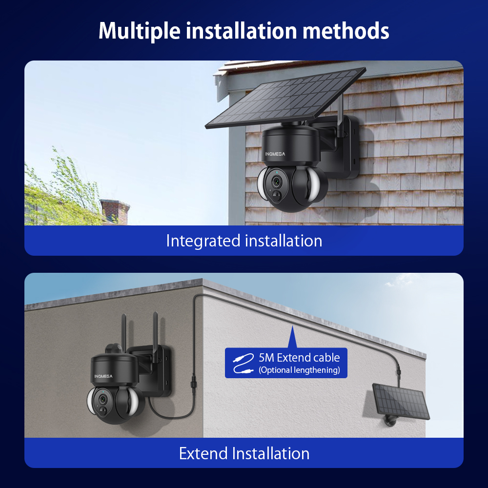 INQMEGA 3MP TUYA Solar Surveil – обзор и цена Camera Solar Wireless