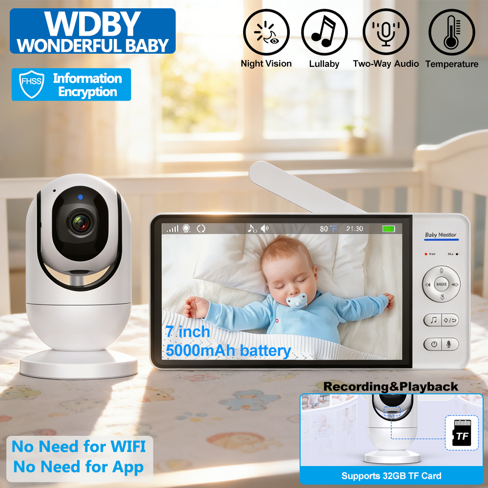 7 Inch Video Baby Monitor with – обзор и цена Home Security Video Cameras