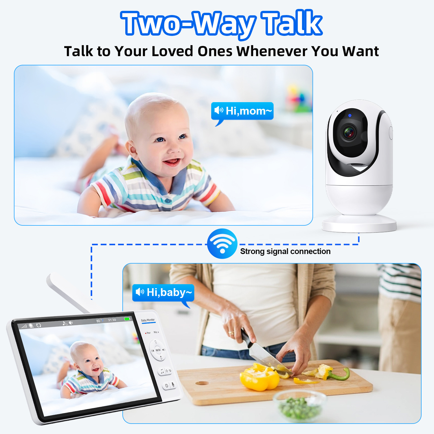 7 Inch Video Baby Monitor with – обзор и цена Home Security Video Cameras