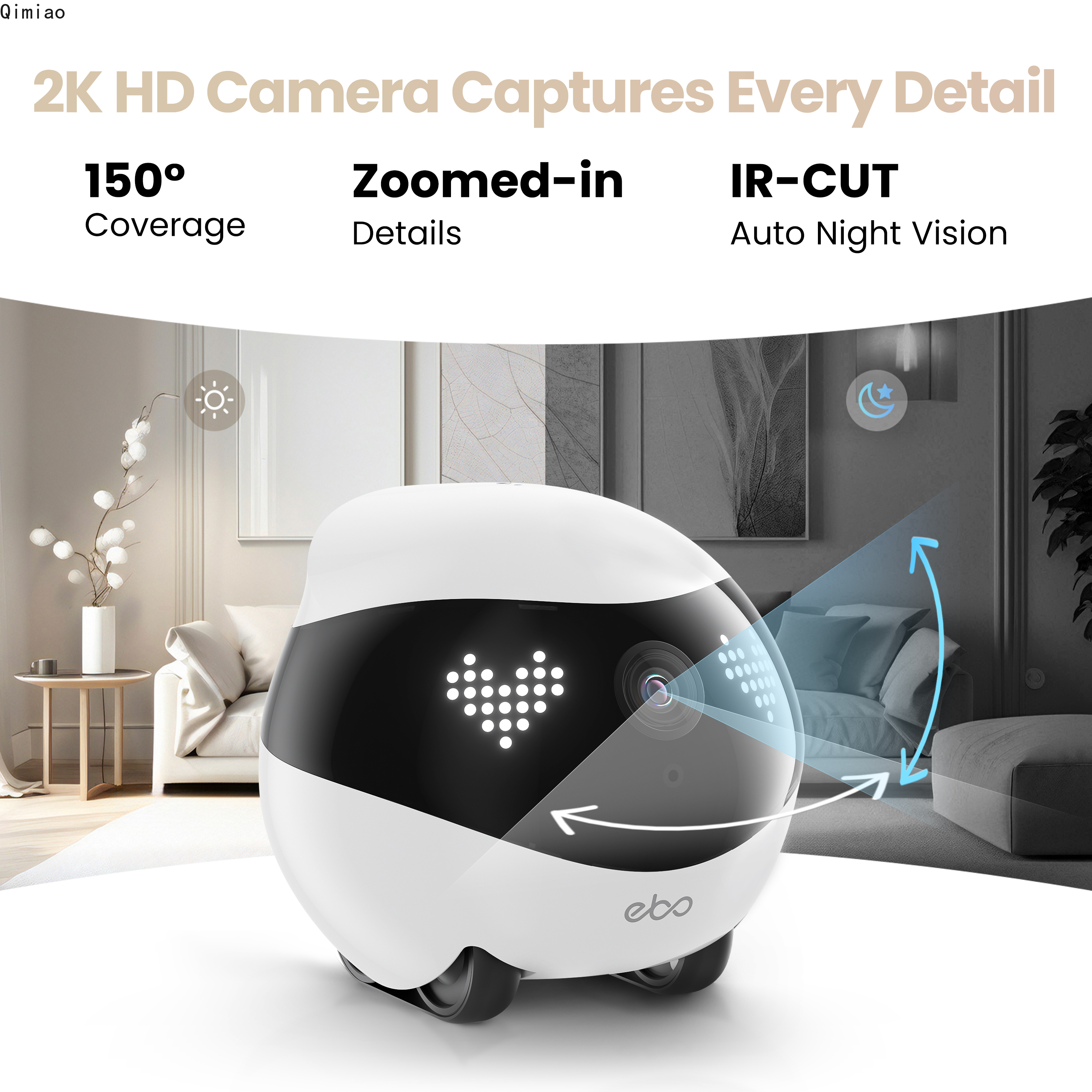 Enabot EBO AIR 2 Companion Rob – обзор и цена Home Security Robot Dog