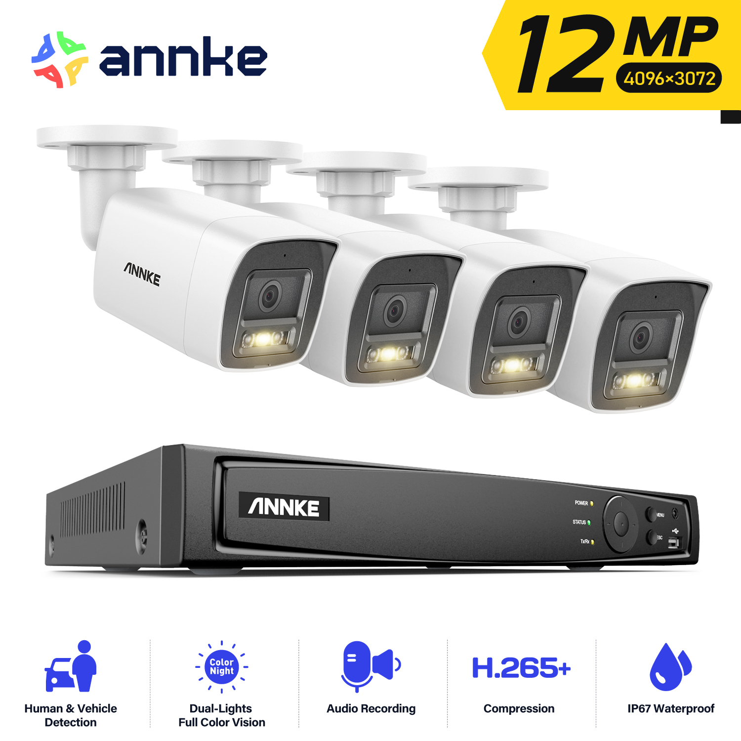 ANNKE 4K POE Video Surveillanc – обзор и цена Home Security Monitoring System