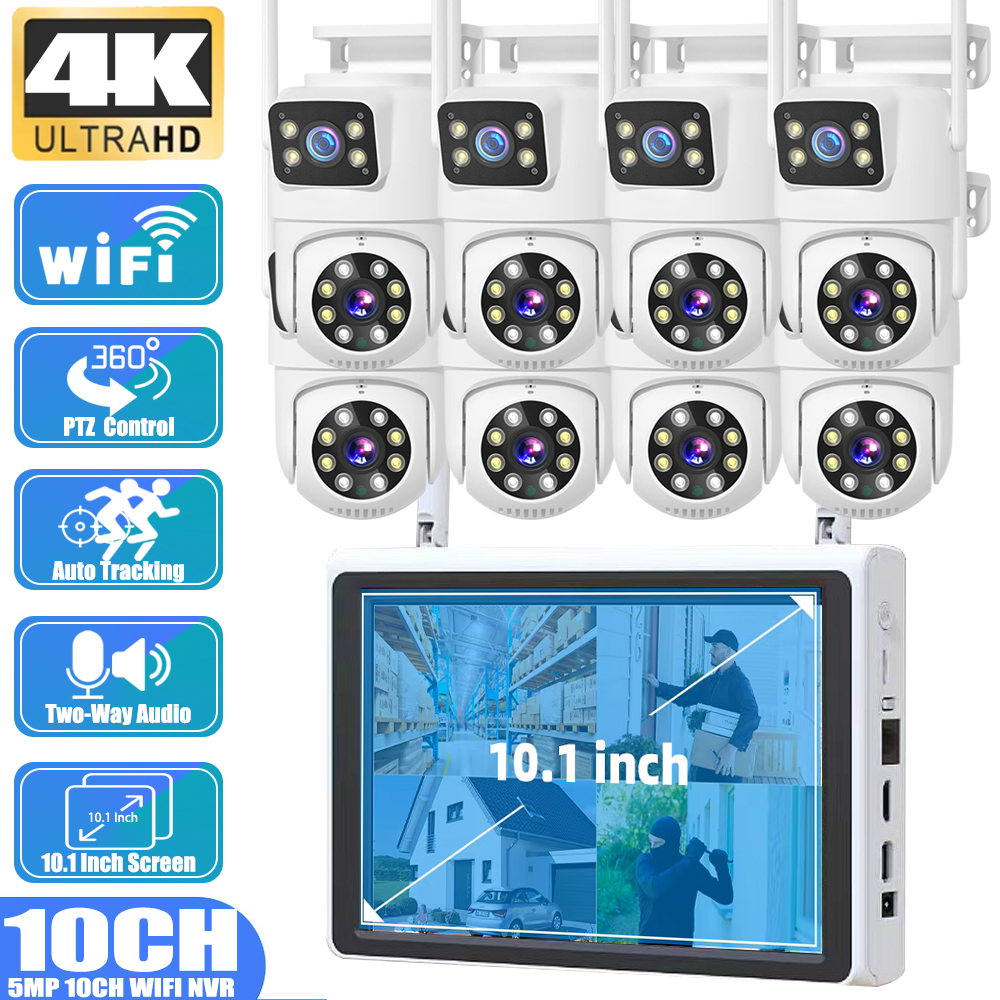 10 Channel CCTV Security 4K Du – обзор и цена Home Security Monitoring System