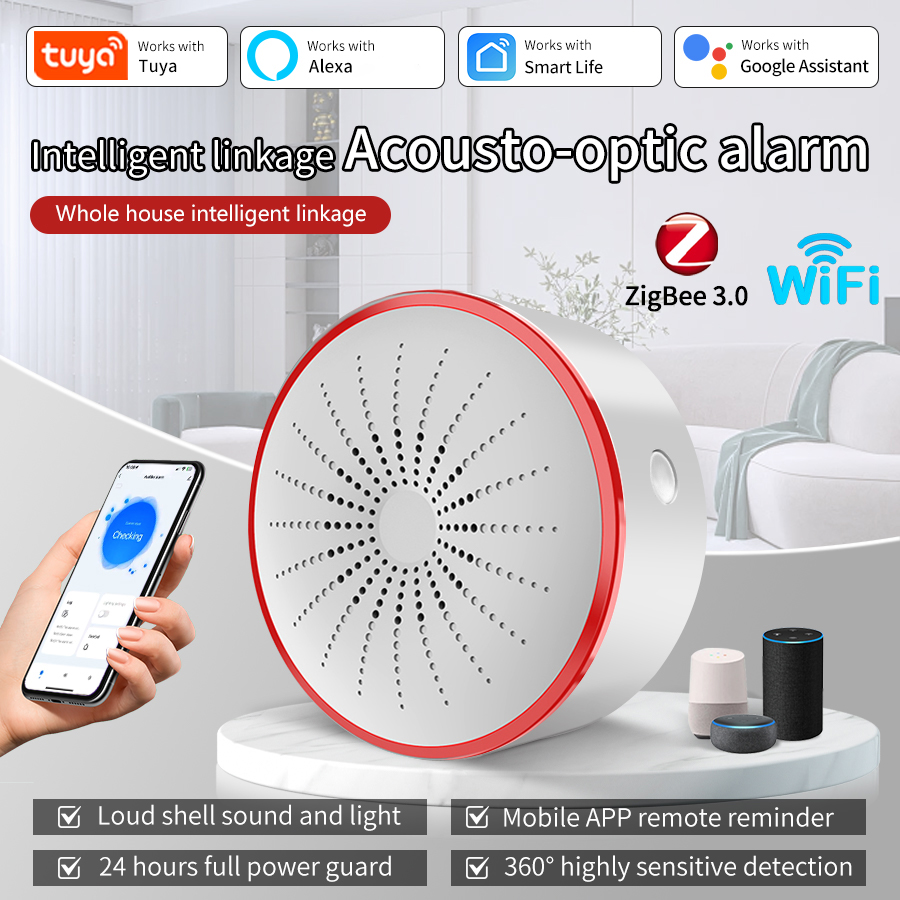 Tuya WiFi ZigBee Smart Alarm S – обзор и цена Home Security Lights