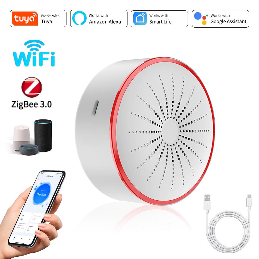Tuya ZigBee Smart Siren 85DB W – обзор и цена Home Security Lights