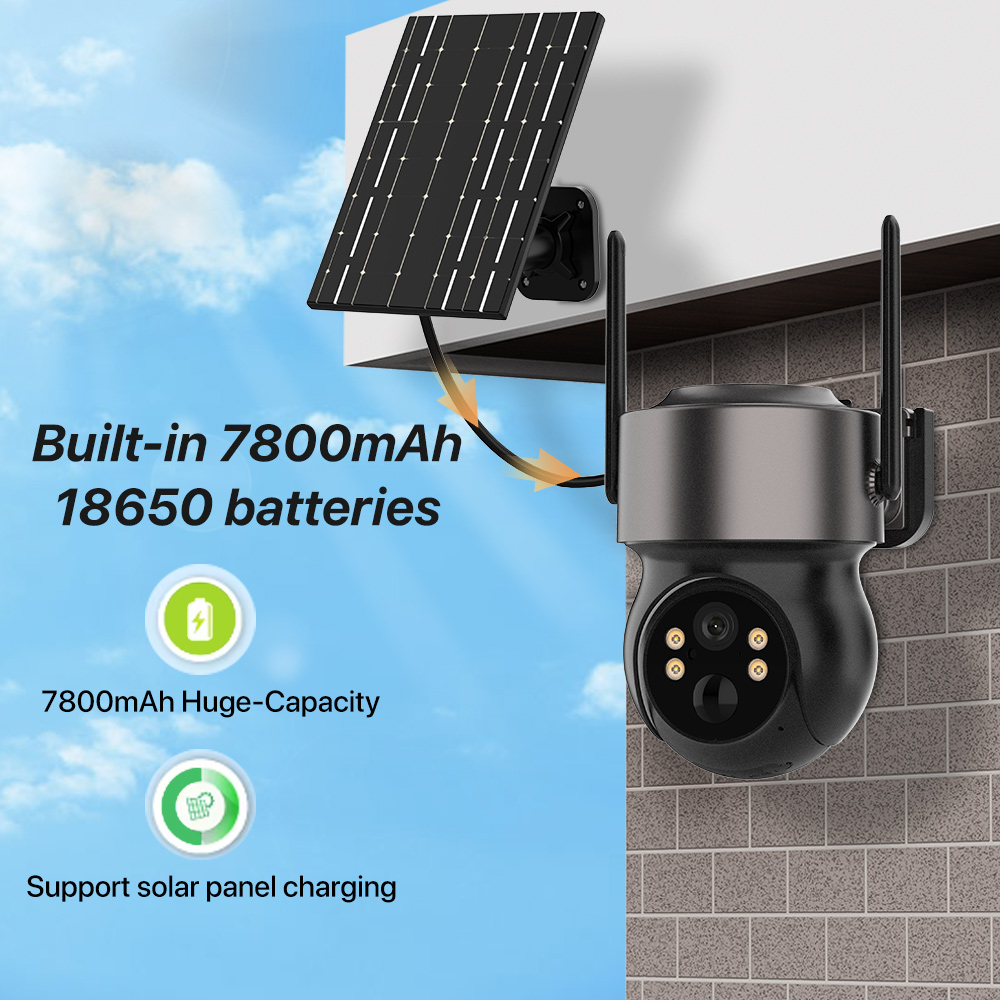 4MP 4G SIM Solar Battery Power – обзор и цена Camera Solar Wireless