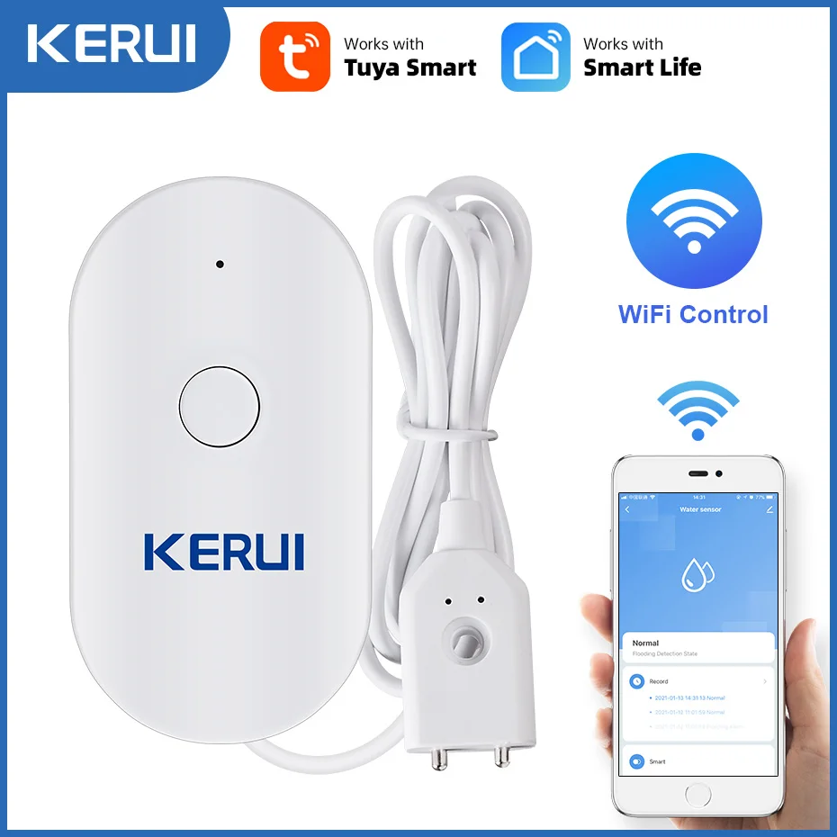 KERUI WiFi Water Sensor Smart  – обзор и цена Home Security Kitchener