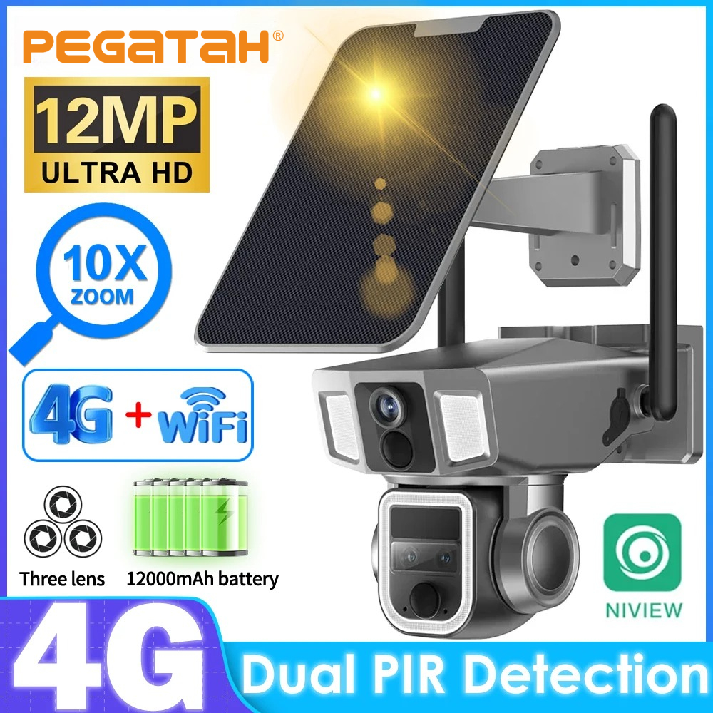 12MP 4G Solar Secutrity Camera – обзор и цена Camera Solar Wireless