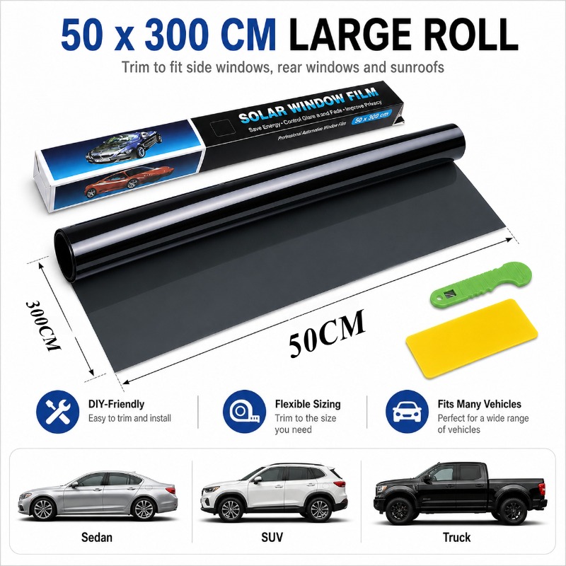Car Window Tint Film 50x300cm, – обзор и цена Home Security For Windows