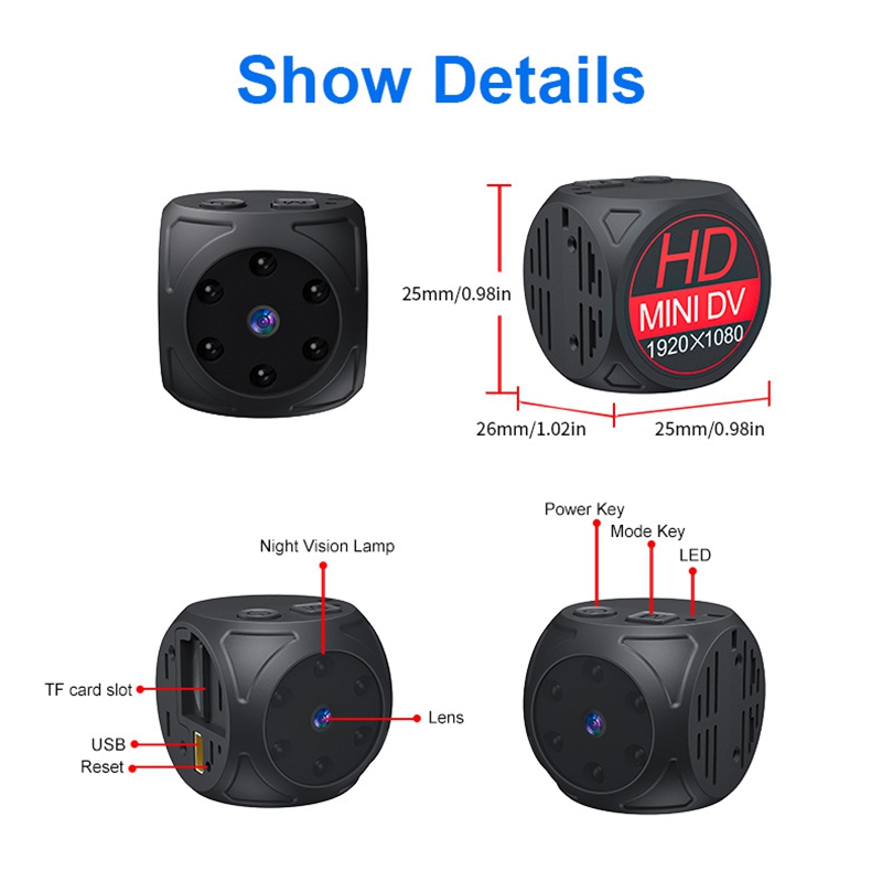 Mini HD Camera 1080p Portable  – обзор и цена Home Security Video Cameras
