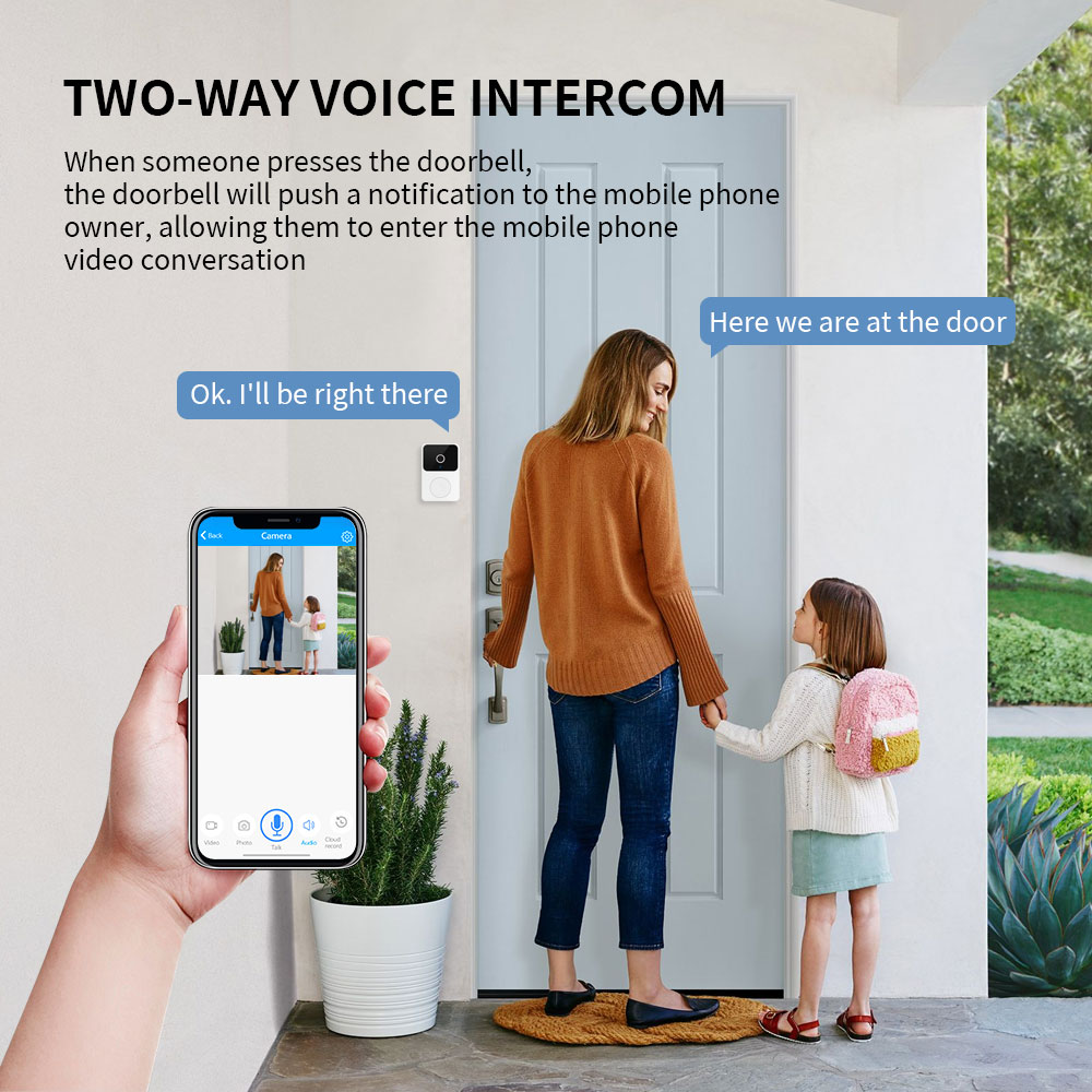 H5 Wireless Smart Video Doorbe – обзор и цена Home Security Video Cameras