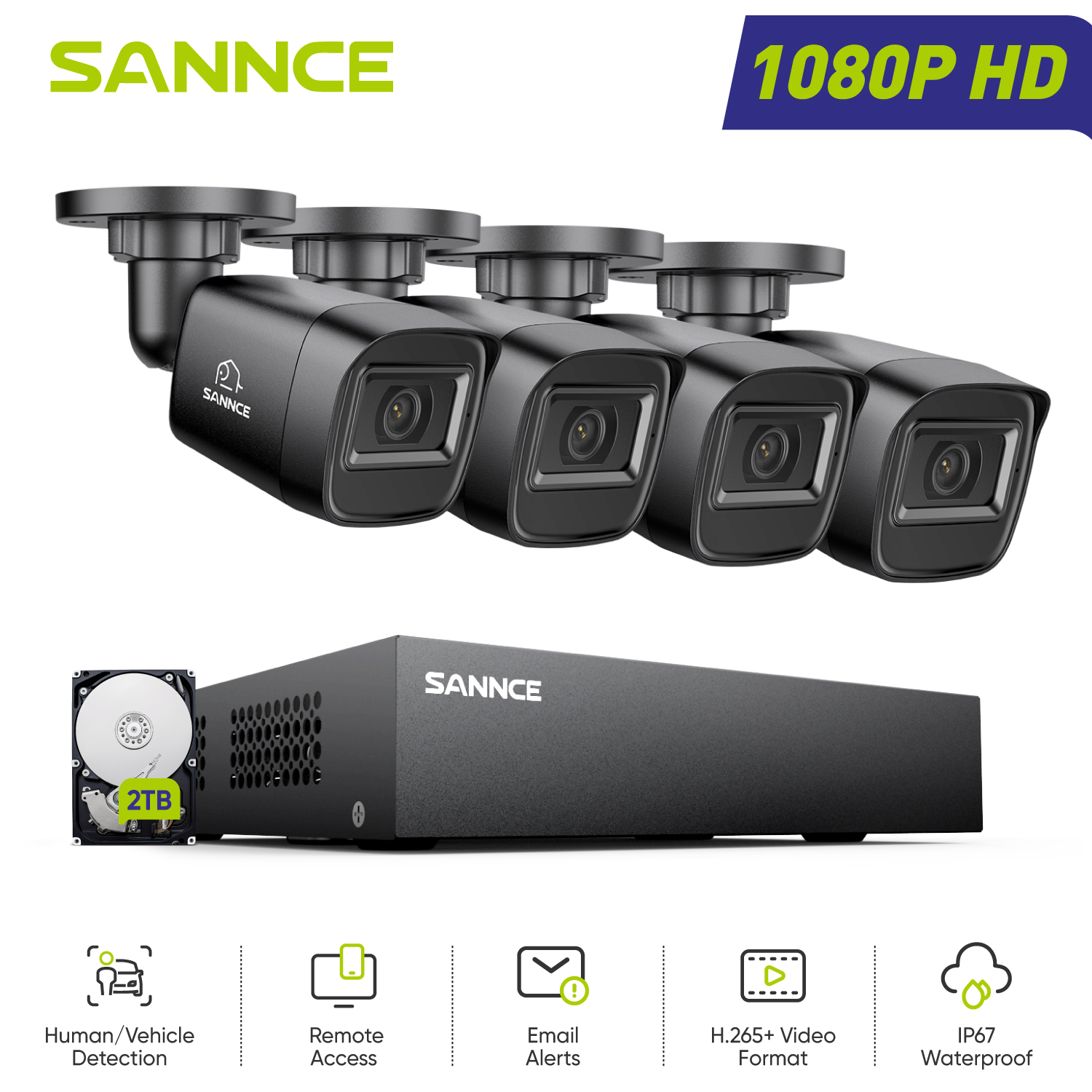 SANNCE 1080P Security Camera S – обзор и цена Home Security Video Cameras