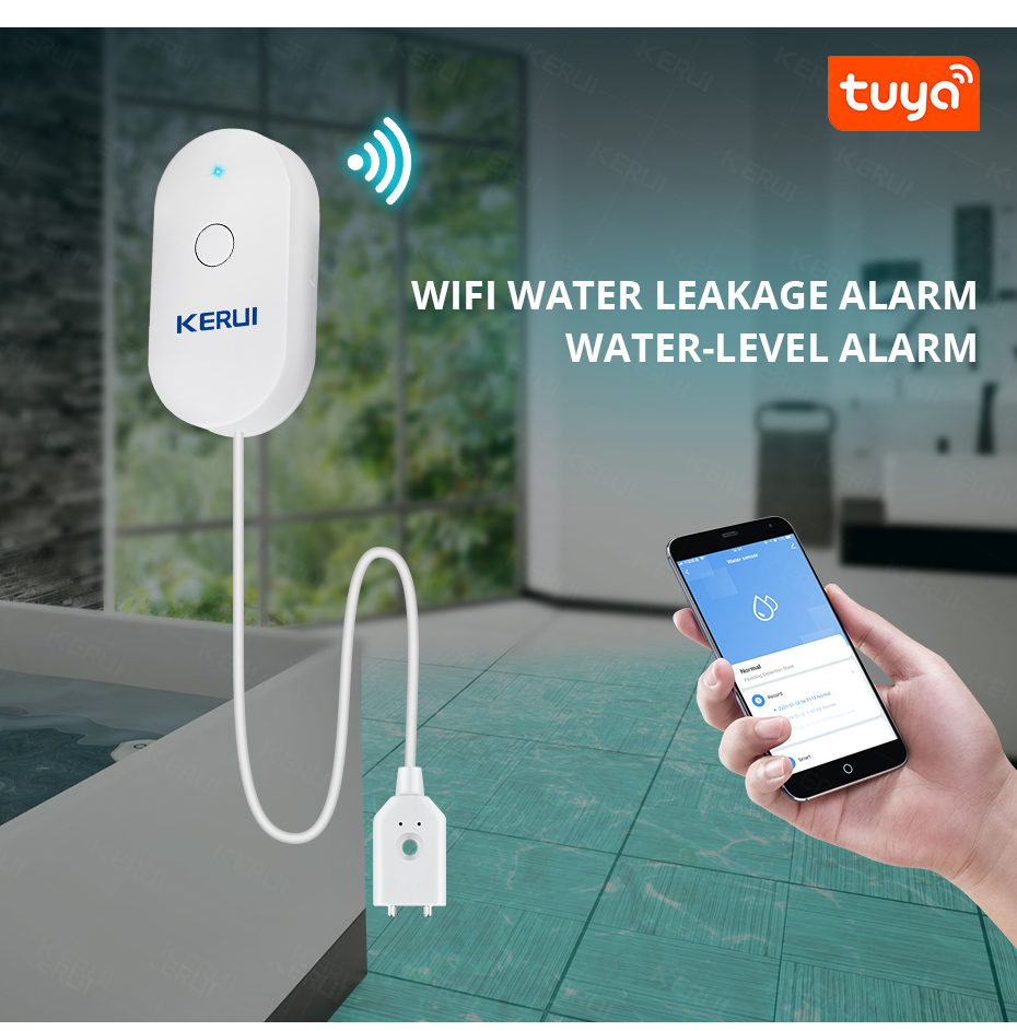 KERUI Smart  WiFi Water Sensor – обзор и цена Home Security Kitchener