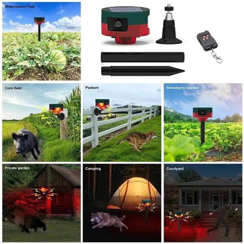 ABUO-Solar Infrared Motion Sen – обзор и цена Barking Dog Alarm