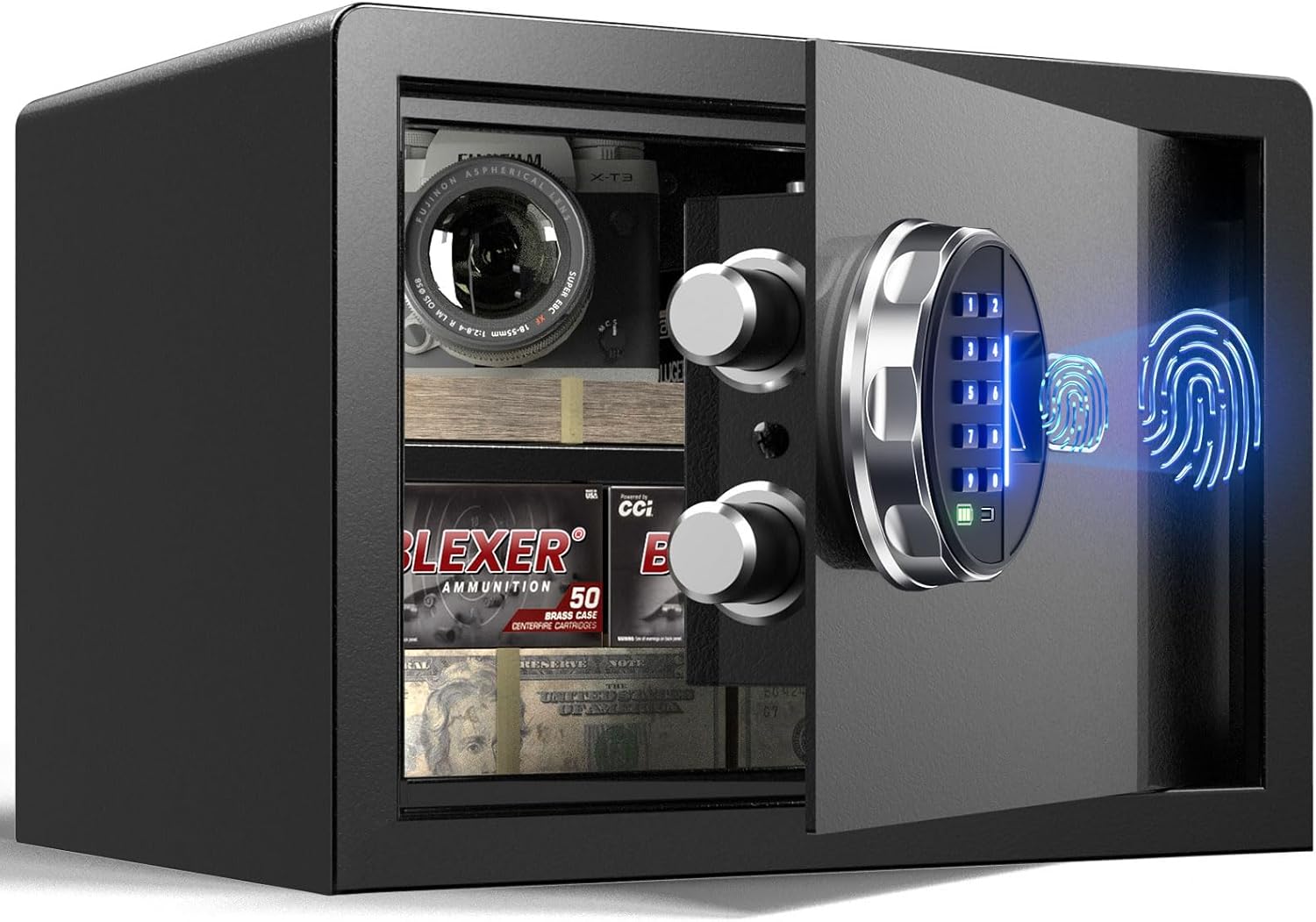 20LB Smart Biometric Safe with – обзор и цена Home Security Lights