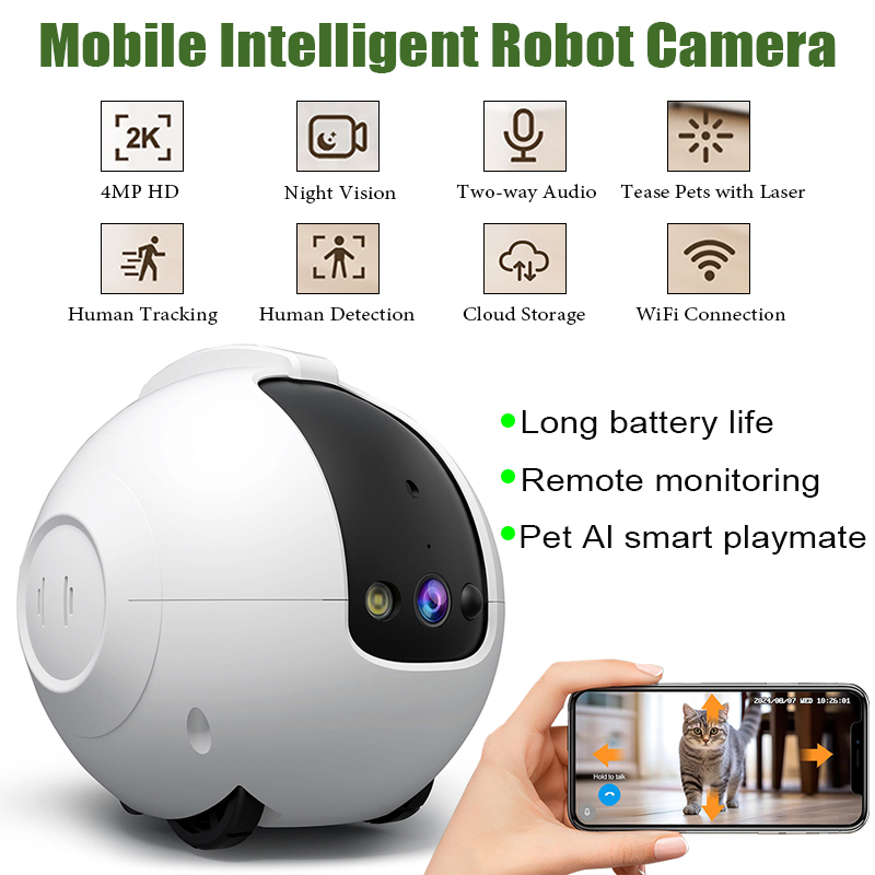 Home Care Security Camera Mobi – обзор и цена Home Security Robot Dog