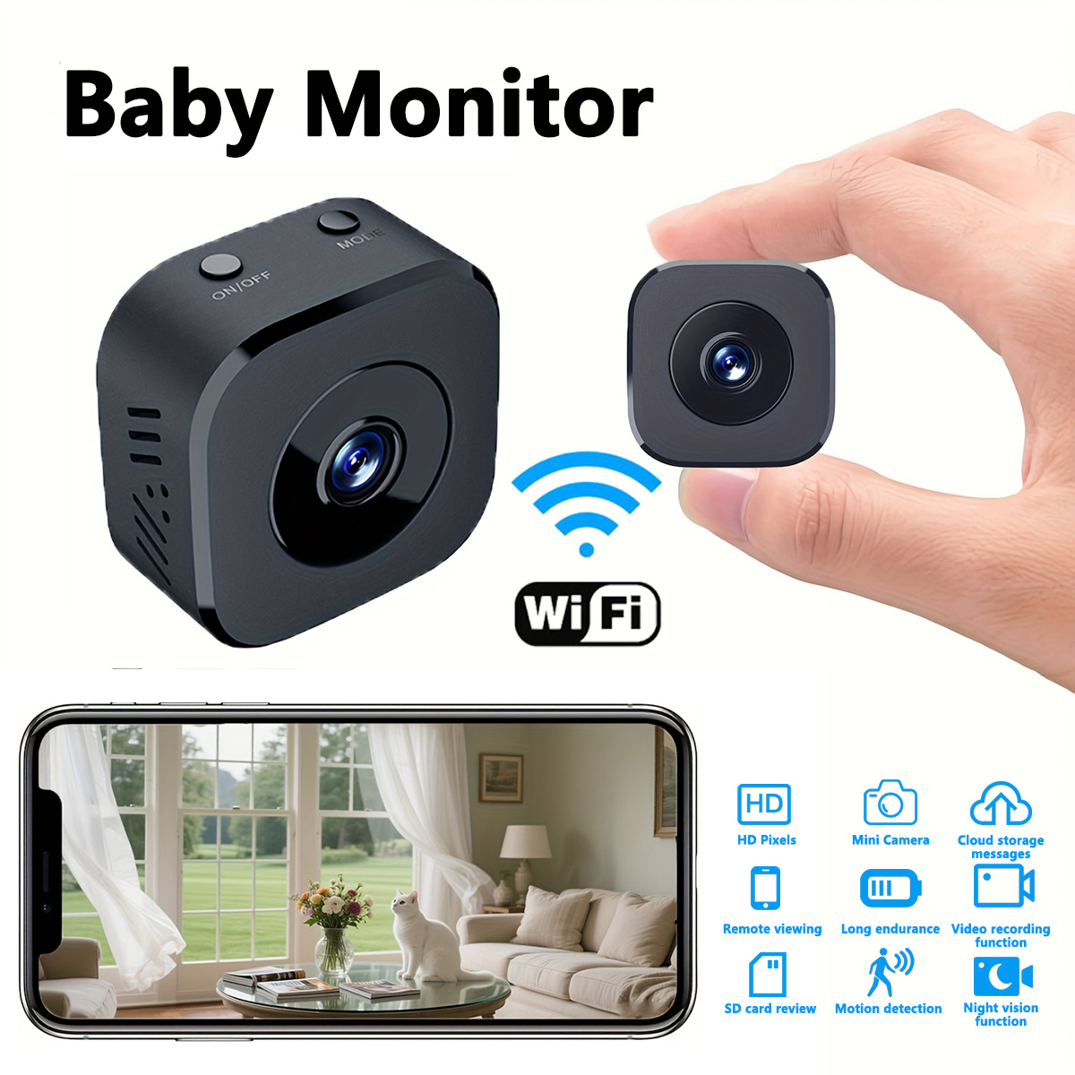 1080P HD Mini WiFi Camera Indo – обзор и цена Home Security With Cameras