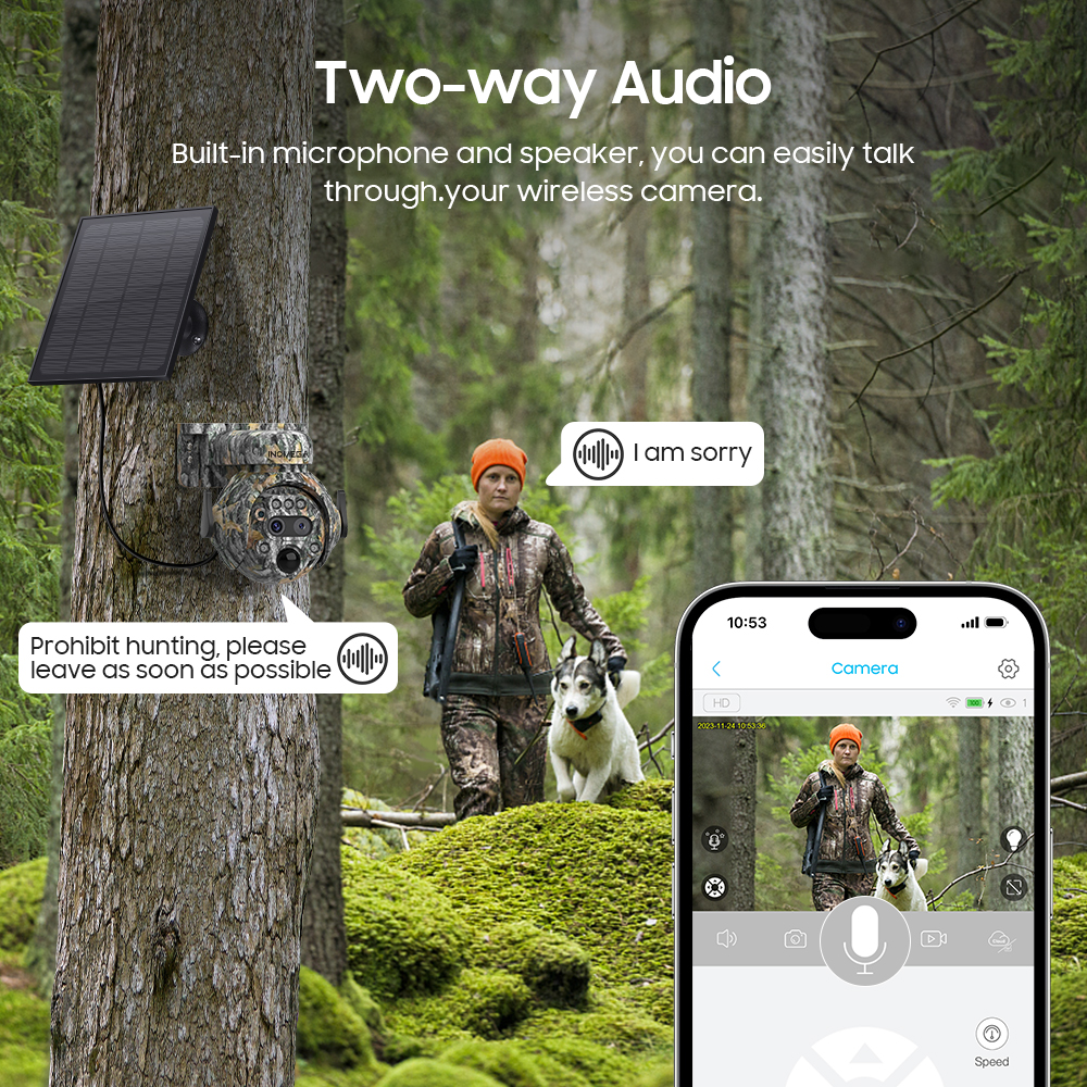 INQMEGA 8MP Solar Powered Came – обзор и цена Camera Solar Wireless