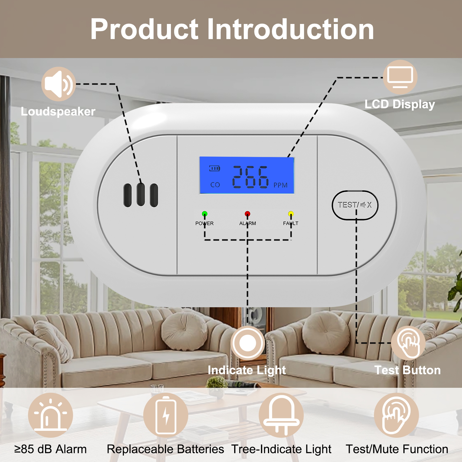 LCD Display Carbon Monoxide Al – обзор и цена Home Security Kitchener