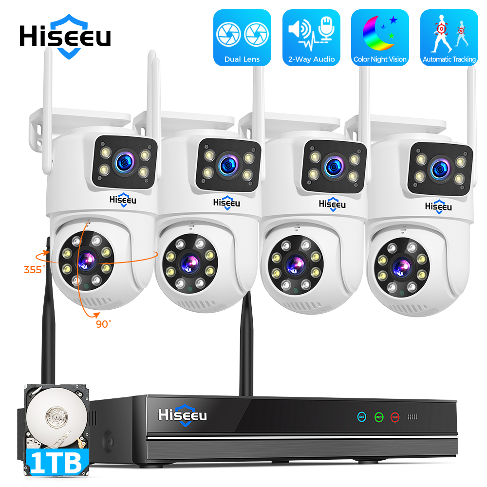 Hiseeu 6MP WiFi Dual Lens Came – обзор и цена Home Security Monitoring System