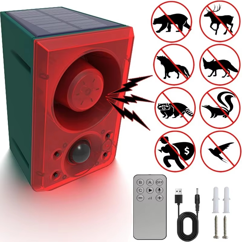 Solar Motion Alarm Lamp 130dB  – обзор и цена Barking Dog Alarm