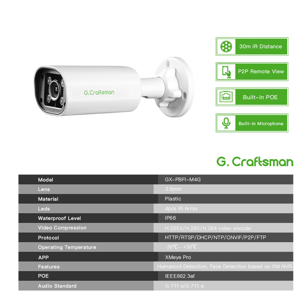 C GC PB 4MP POE IP Camera,Buil – обзор и цена Home Security With Cameras