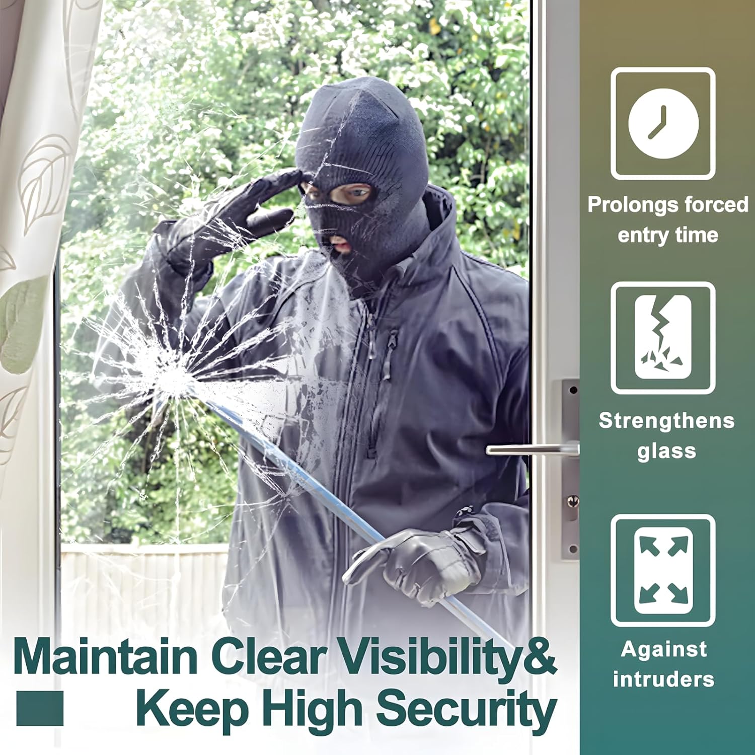 Clear Security and Safety Wind – обзор и цена Home Security Film For Windows