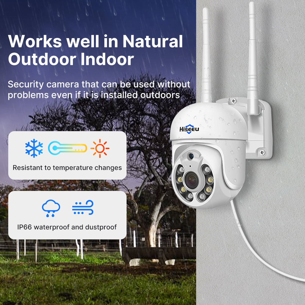Hiseeu 5MP WiFi CCTV Camera Se – обзор и цена Home Security Monitoring System