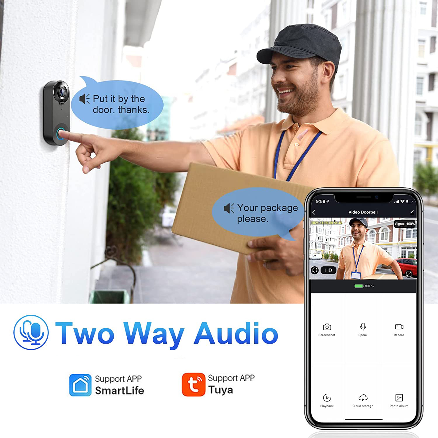 5G 2.4G WiFi Video Doorbell 10 – обзор и цена Home Security Video Cameras