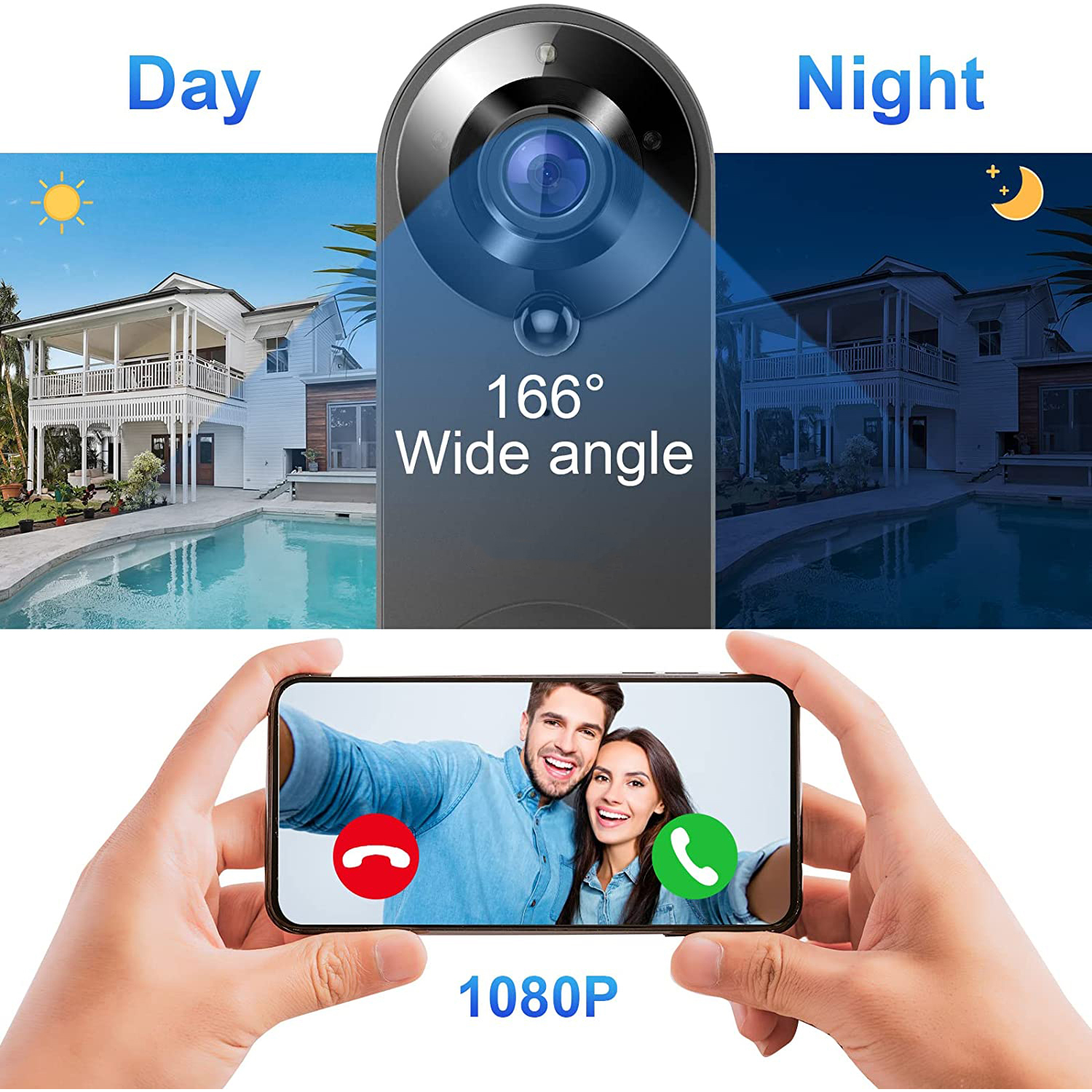 5G 2.4G WiFi Video Doorbell 10 – обзор и цена Home Security Video Cameras