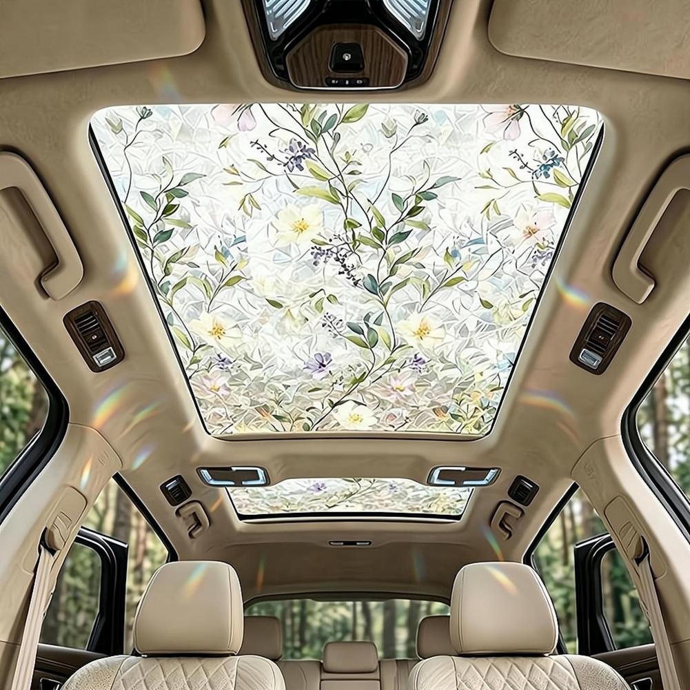Floral Stained Glass Car Sunro – обзор и цена Home Security For Windows