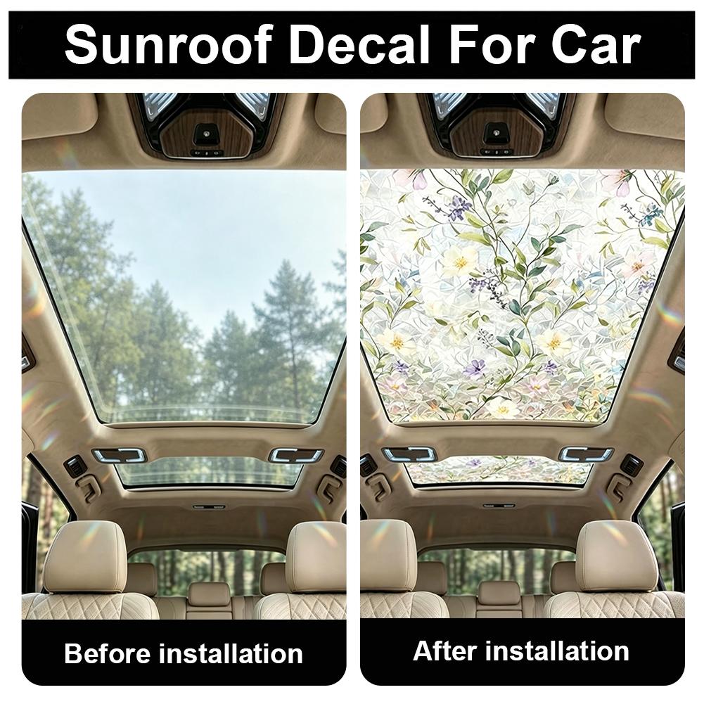 Floral Stained Glass Car Sunro – обзор и цена Home Security For Windows
