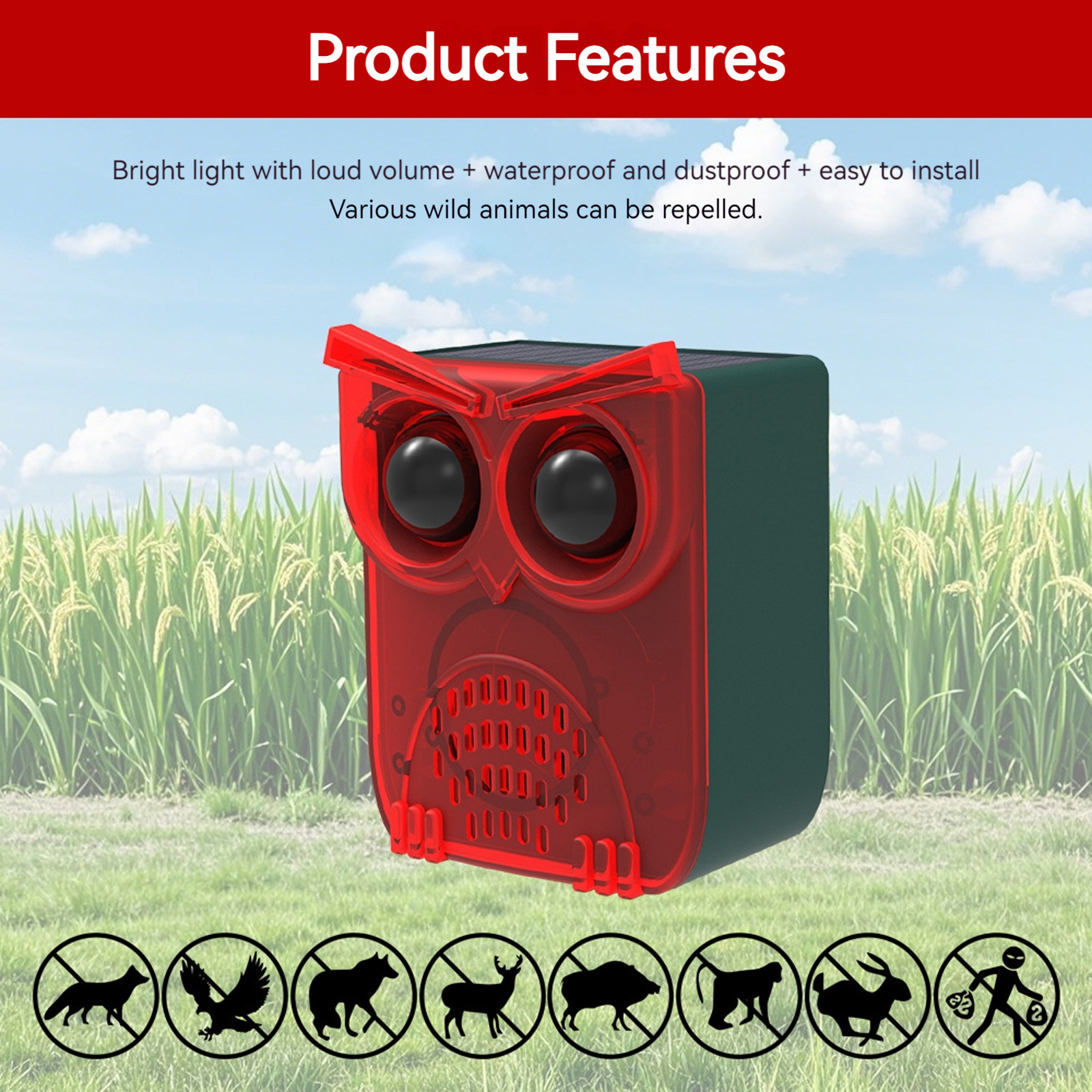 Solar Outdoor Motion Sensor Al – обзор и цена Barking Dog Alarm