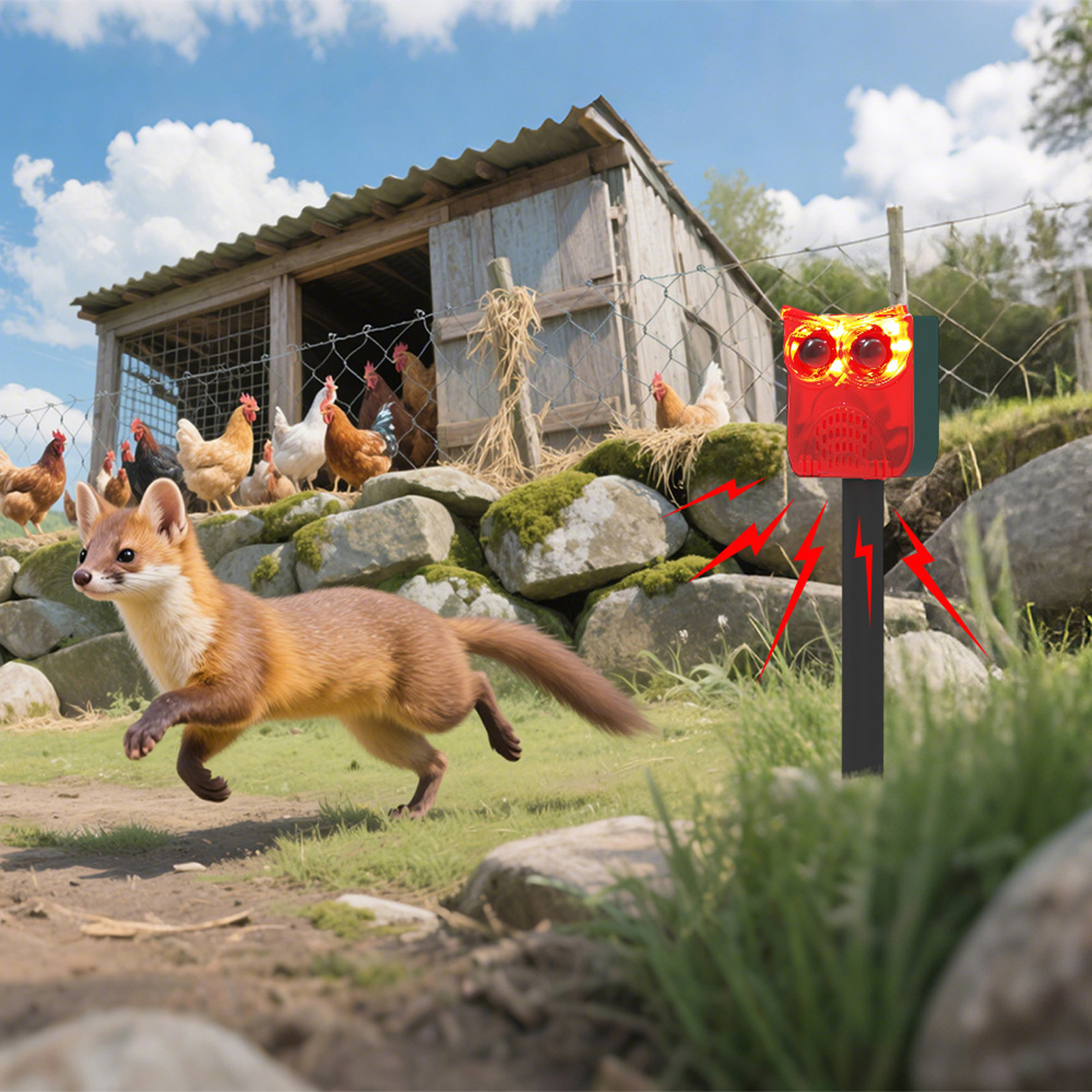 Solar Outdoor Motion Sensor Al – обзор и цена Barking Dog Alarm