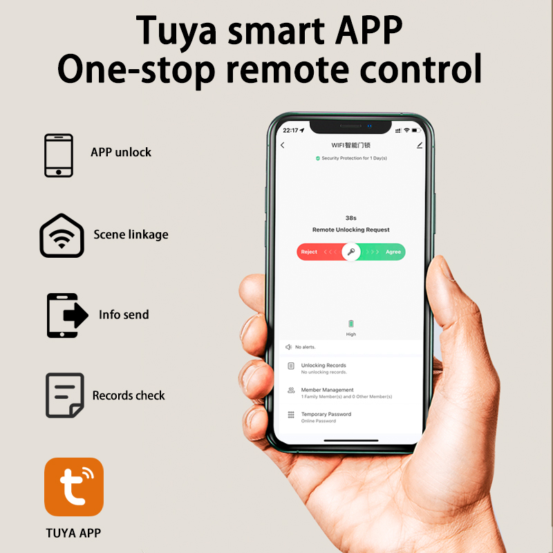 Tuya Smart Lock Wirelss With F – обзор и цена Door Lock Smart Keypad