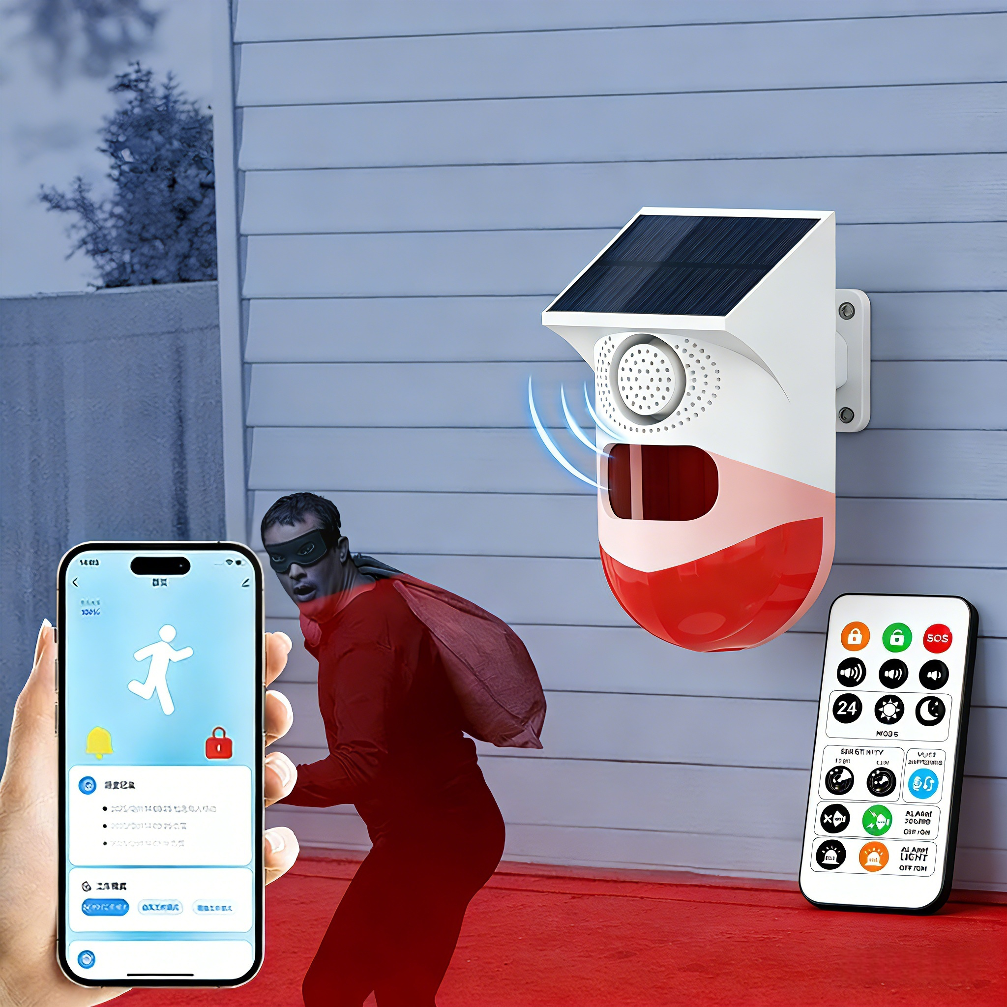 Wireless Solar Powered Motion  – обзор и цена Home Security Monitoring System