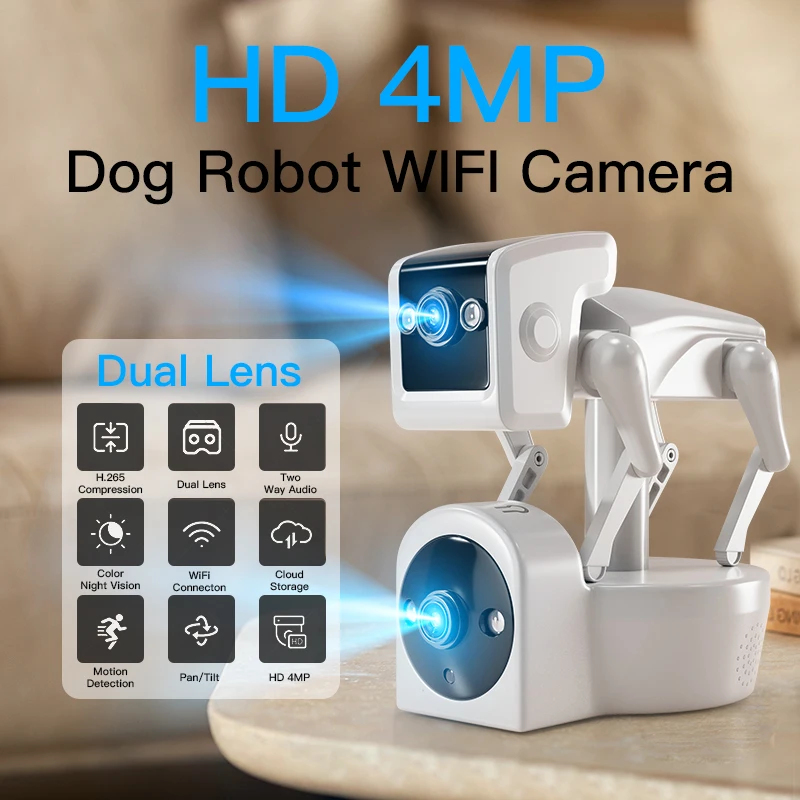 1080P 5G Dual Lens Robot Dog C – обзор и цена Home Security Robot Dog